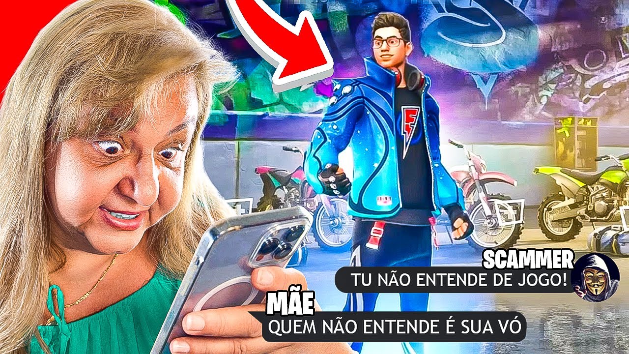 MINHA MÃE TROLLANDO SCAMMER DA LOJA FAKE DO FLAKES POWER...