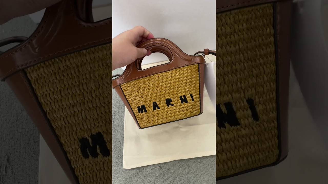 M-arni Tropicalia Micro Bag Raw Sienna