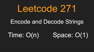Encode and Decode Strings - Leetcode 271 - Python