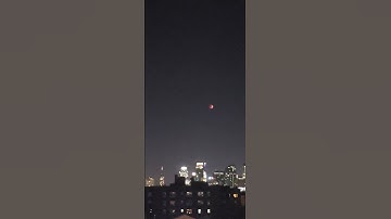 ECLIPSE LUNAR, (blood full moon)  NEW YORK CITY  5:20AM  11/8/2022.
