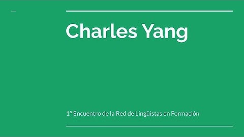 Charles Yang para RELIF