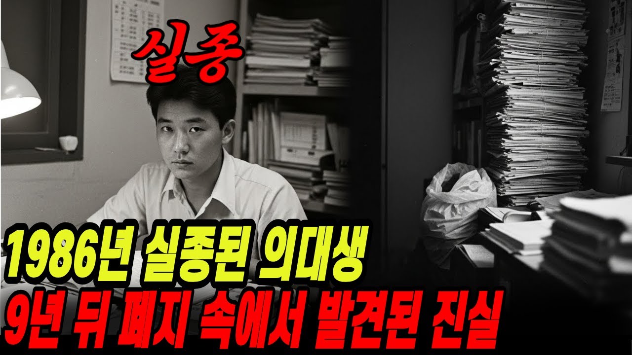 1986년, 시험 전날 밤 사라진 의대생.. 9년 만에 폐지 더미 속에서 발견된 충격적인 진실