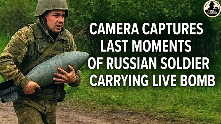 Camera captures last moments of Russian soldier carrying live bomb
