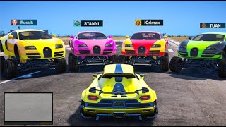 4 YOUTUBER JAGEN MICH mit OP AUTOS in GTA 5!