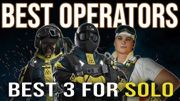 RAINBOW SIX EXTRACTION BEST OPERATORS FOR SOLO