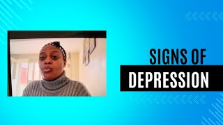 Signs that you have depression