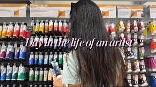 relaxing art vlog 🌷 spring-time painting in nature