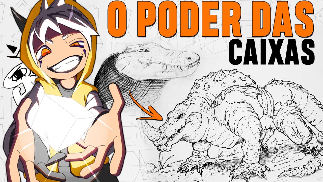 Como Melhorar sua ARTE desenhando CAIXAS da forma certa!