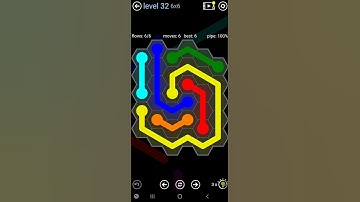 How To Solve Flow Free Hexes Rainbow Pack Level 32 6x6 Board Walk Through Solution Walkthrough
