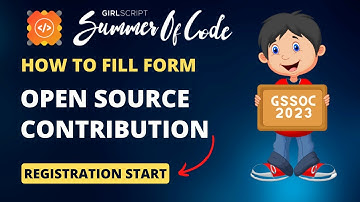 Registration Form for GirlScript Summer of Code 2023 || gssoc 2023 || #opensource #codervivek #gssoc