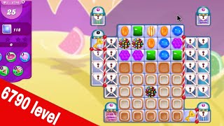 Hard level | Clear all the jelly | Candy Crush Level 6790 |