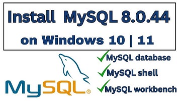 How to install MySQL 8.0.44 Server and Workbench latest version on Windows  7 | 10 | 11 in 2025