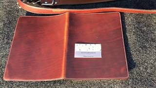 olpr.com XL Cahier Journal cover in Horween Dublin Chestnut Leather review