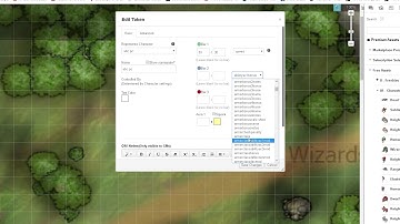 Roll20 3.5 D&D linked token