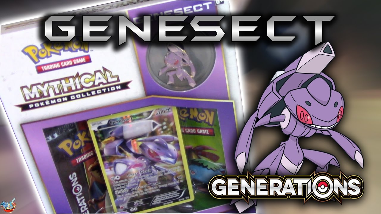 Opening a Genesect Mythical Pokemon Collection Box November 2016