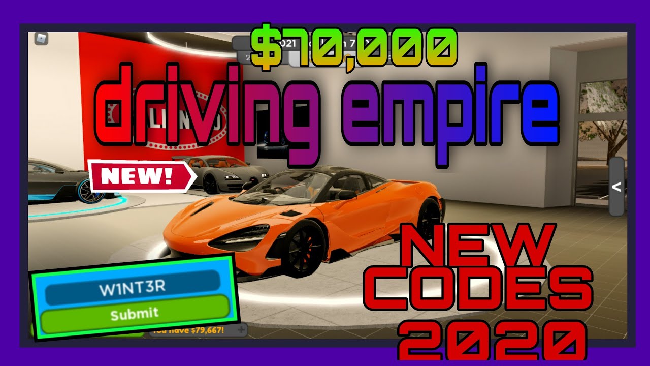 Driving Empire Codes / Roblox Driving Empire Codes January ...
