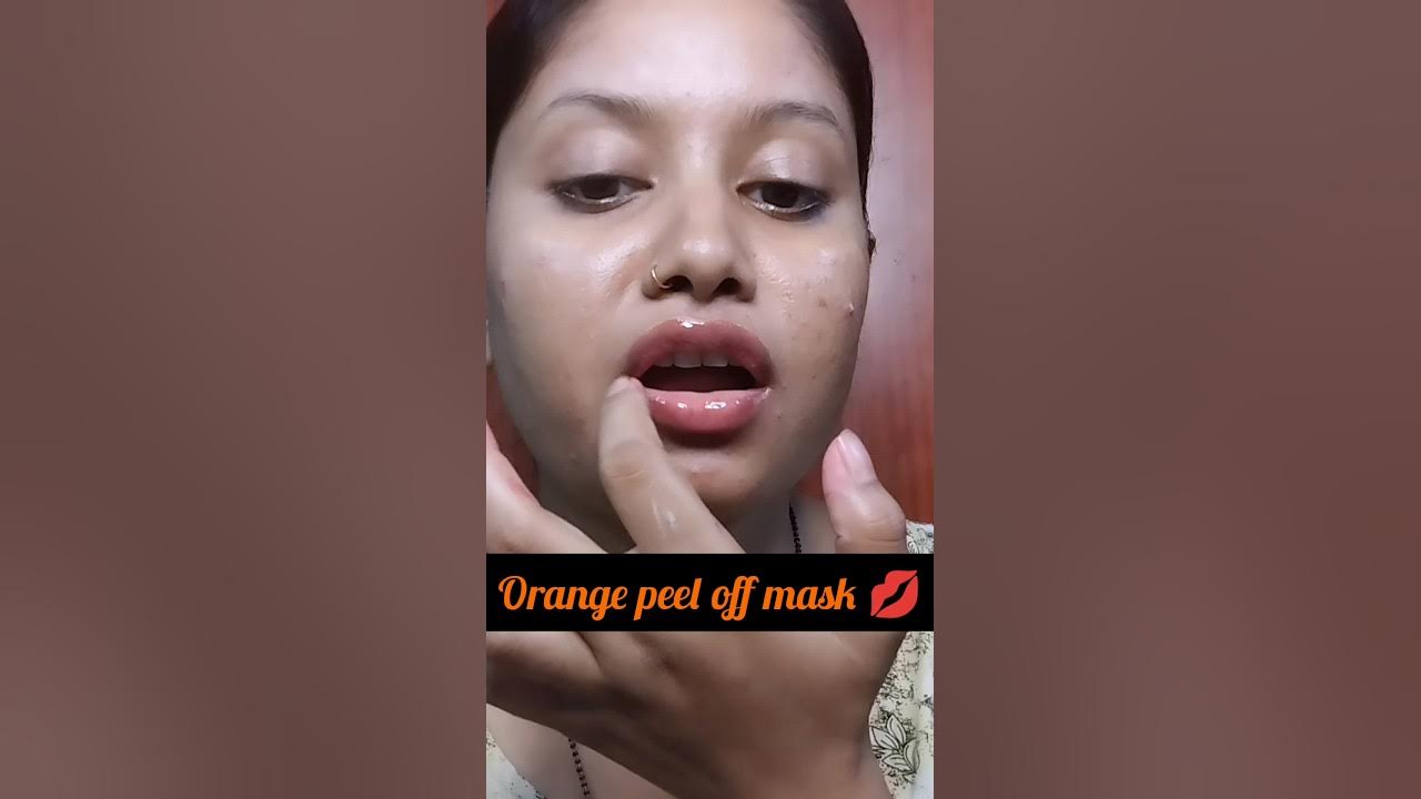 💋 orange peel off mask lagaye apne kabhi 😱 viralhacks YouTube