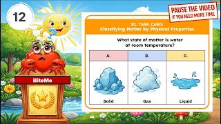 TEKS Science 2nd Grade - 2.6A: Classifying Matter by Physical Properties (Task Card)