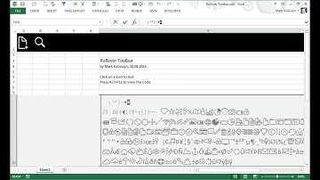 Rollover Button Toolbar for Excel 2010 & 2013