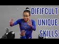 Difficult and unique skills performed by us gymnasts