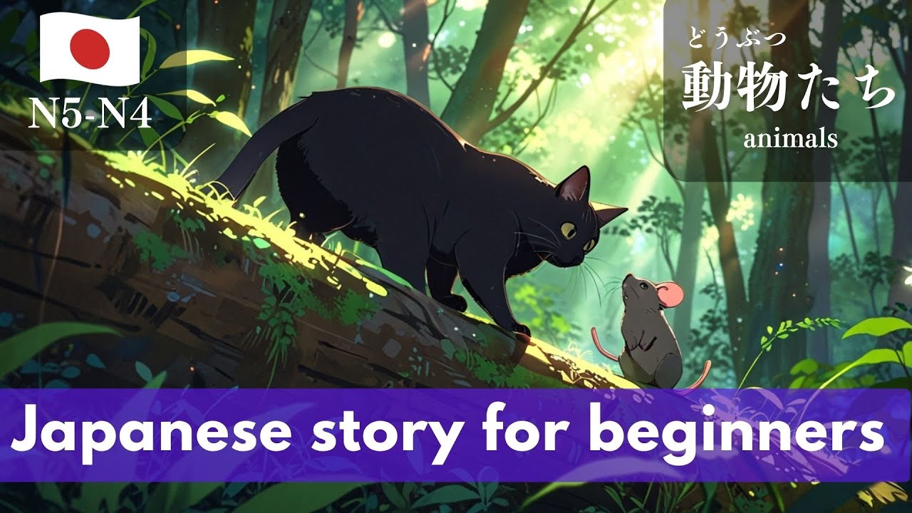 Japanese short story for beginners (N5-N4 level) - YouTube