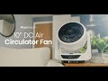 Pro Breeze 10" DC Air Circulator Fan