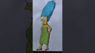 MARGE SIMPSONS DRAWING TUTORIAL #shorts