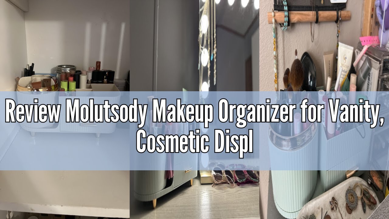 Review Molutsody Makeup Organizer for Vanity, Cosmetic Display Case with Drawers, Fits Makeup, Skinc