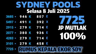 PREDIKSI SDY POOLS SELASA 8 JULI 2025 | RUMUS KEPALA EKOR SDY | TUNGGAL SDY