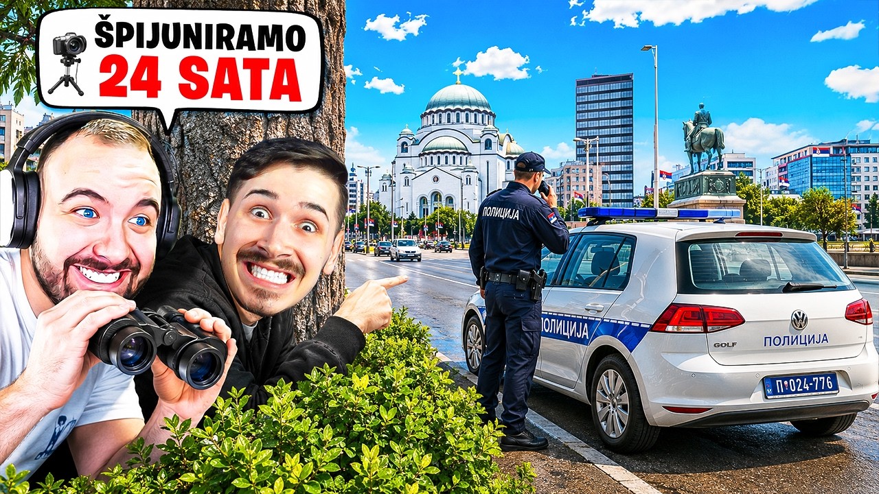ŠPIJUNIRAMO POLICAJCA 24 SATA U GTA 5! :O