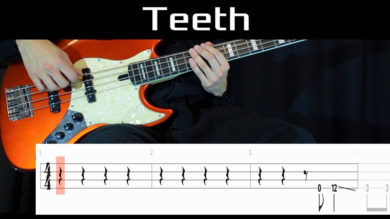 Teeth (Enhypen) - Bass Cover WITH TABS