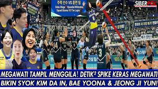 Download lagu MEGAWATI GOES BEAST MODE🔥MOMENTS WHEN MEGAWATI'S HARD SPIKE SHOCKS KIM DA-IN, BAE YOO-NA & JEONG ...
