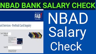 Nbad bank balance enquiry online