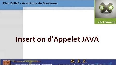 eXeLearning : Insertion d