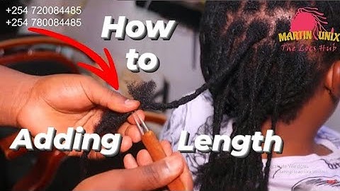 How to Extend / Adding Length to Natural Locs /Crotchet Method
