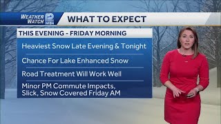Winter storm warning in effect 6 p.m.