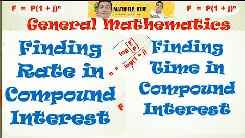 Computing Rate and Time in Compound Interests (General Mathematics - Quarter 2)