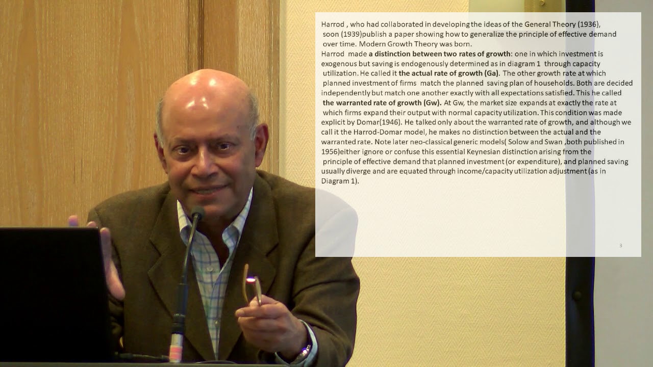 FMM 2018: Introductory Lecture: Amit Bhaduri Economic growth