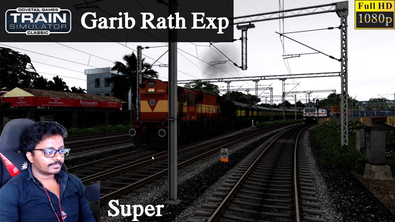 Garib Rath Train 2d Garib Rath Express WDM3D Kozhikode to Tirur Indian Train Game | Train ...
