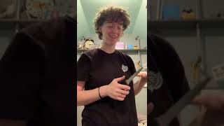 Trimming my curly green hair into a ...