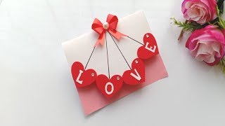 How to make Valentine's Day Card//Handmade easy card Tutorial
