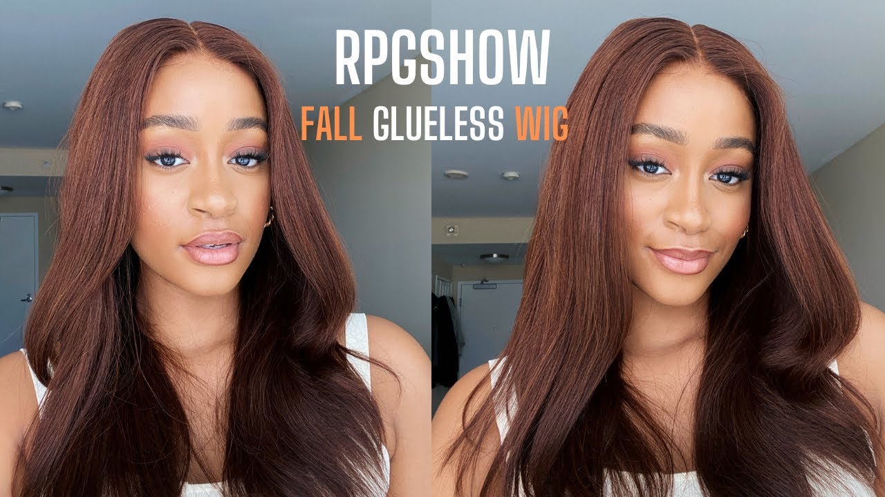 🍂🍁 I DYED MY HAIR REDDISH BROWN FOR FALL WITH NO DAMAGE! REALISTIC WIG HAIRLINE | Rpgshow