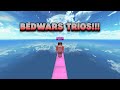 Playing Bedwars Trios In bloxd.io For the first time
