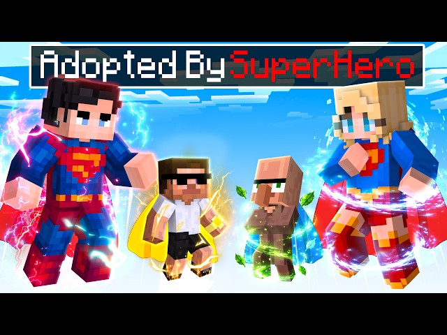 Adopted By SUPERHEROES in Minecraft!