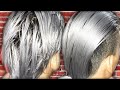 HAIR DYE tutorial cat rambut abu-abu