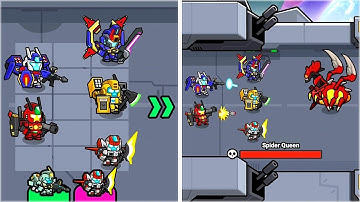 I Created Robots Army to Battle Mutant Insects! Merge Robot: Mech Game
