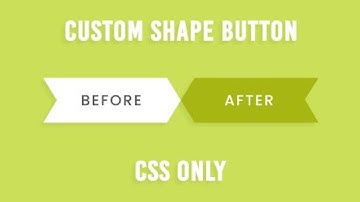 How to create CSS Only Custom Shape Button with Hover Effects