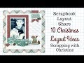 10 Christmas Scrapbook Layout Ideas