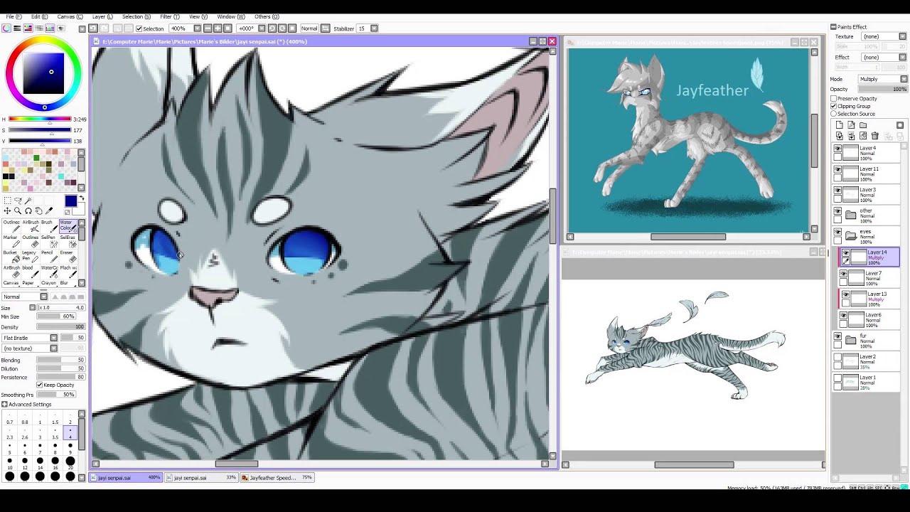 Speedpaint - Warrior Cats Jayfeather/ Häherfeder 