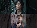 Lara croft vs nathan drake games shorts gaming edit trending uncharted tombraider